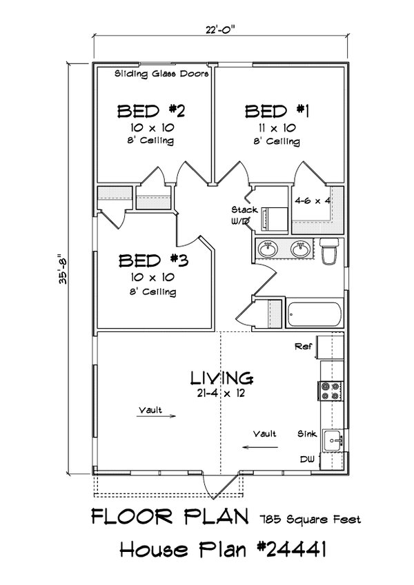 Cottage Floor Plan - Main Floor Plan #513-2234