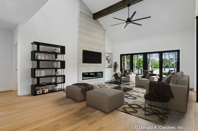 Home Plan - Interior - Family Room 1 for Contemporary House Plan #929-268 - 4 bed, 3.5 bath