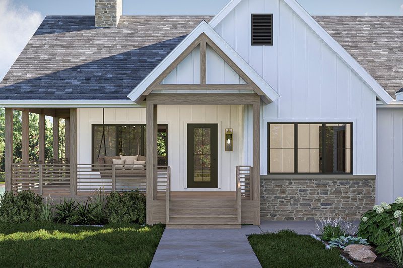 Home Plan - Exterior - Outdoor Living for Beach House Plan #455-594 - 1 bed, 2 bath
