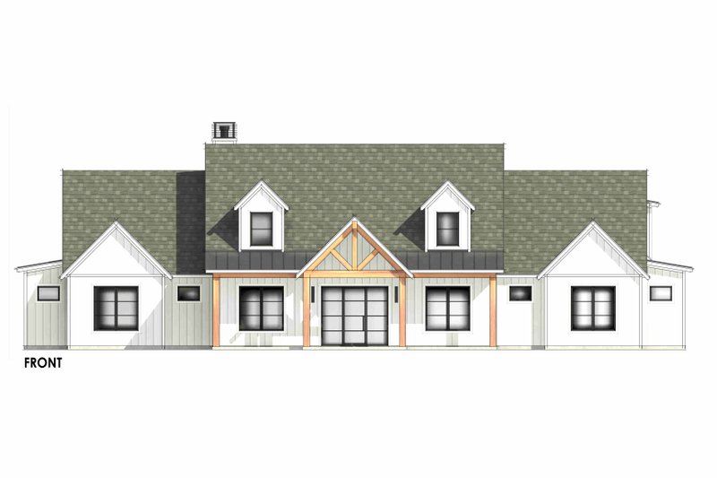 House Design - Exterior - Front Elevation 5 for Farmhouse House Plan #1096-34 - 4 bed, 4.5 bath