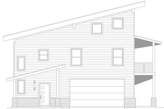 Exterior - Other Elevation for Contemporary House Plan #932-503 - 3 bed, 3.5 bath