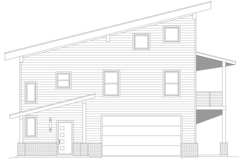House Blueprint - Exterior - Other Elevation for Contemporary House Plan #932-503 - 3 bed, 3.5 bath