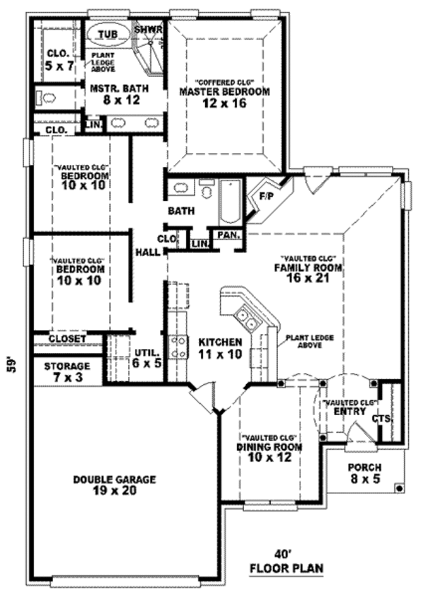 Traditional Floor Plan - Main Floor Plan #81-782