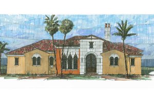 Mediterranean Exterior - Front Elevation Plan #426-2