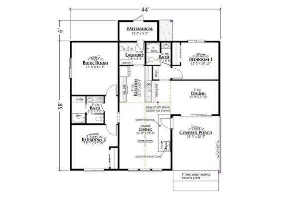 Barndominium Floor Plan - Main Floor Plan #1099-9