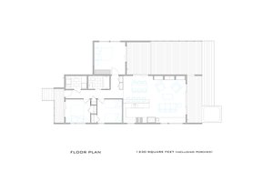 Modern Cottage designed house plan, main level floor plan
