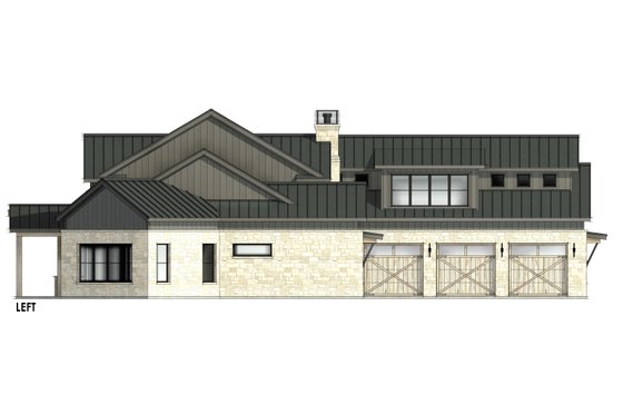 Exterior - Other Elevation for Farmhouse House Plan #1096-4 - 4 bed, 4.5 bath