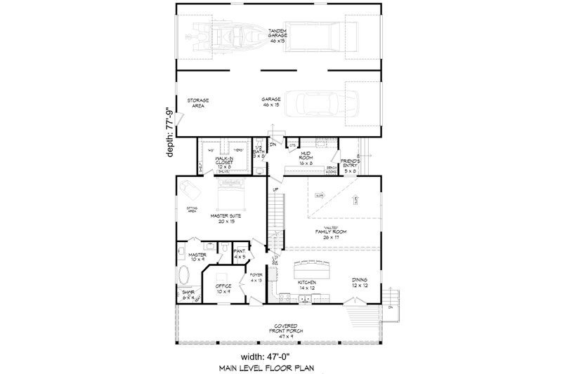 Dream House Plan - Floor Plan - Main Floor for Traditional House Plan #932-411 - 3 bed, 3.5 bath