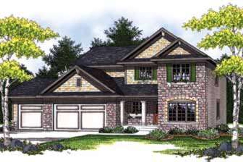 Home Plan - Traditional Exterior - Front Elevation Plan #70-840