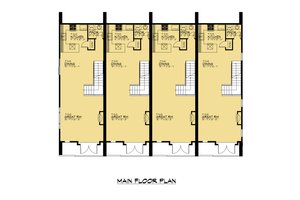 Floor Plan - Main Floor for Modern House Plan #1066-263 - 8 bed, 10 bath