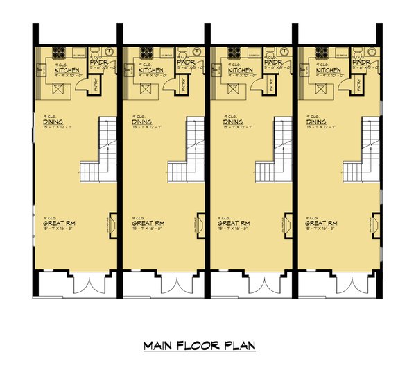 European Floor Plan - Main Floor Plan #1066-263