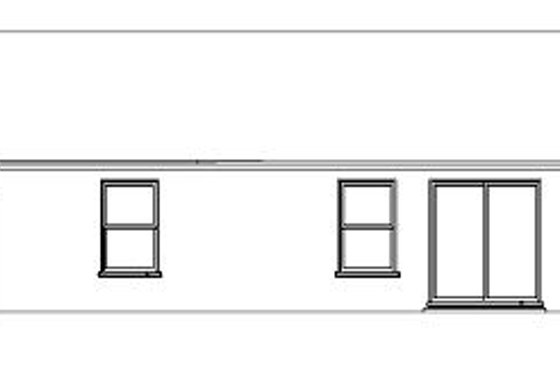 Exterior - Rear Elevation for Traditional House Plan #1-358 - 4 bed, 2 bath