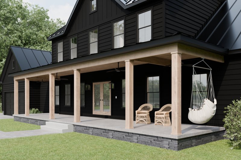 House Blueprint - Exterior - Front Elevation 3 for Farmhouse House Plan #1089-31 - 3 bed, 2.5 bath