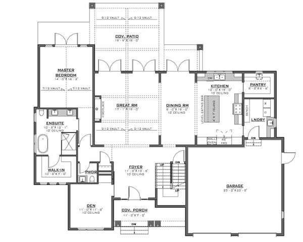 House Design - Farmhouse Floor Plan - Main Floor Plan #1086-4