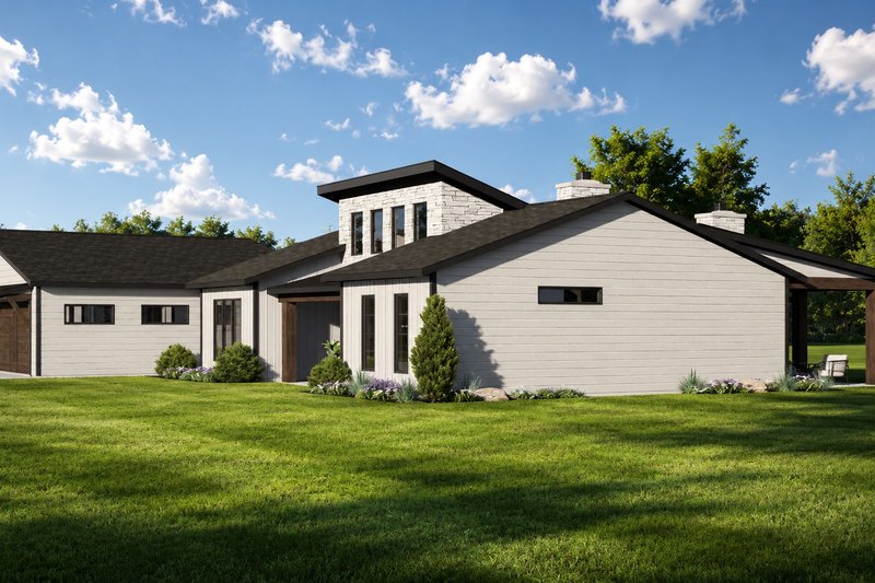 Architectural House Design - Exterior - Other Elevation for Contemporary House Plan #1064-491 - 2 bed, 2 bath