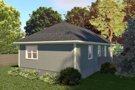 Exterior - Rear Elevation for Cottage House Plan #79-127 - 3 bed, 2 bath