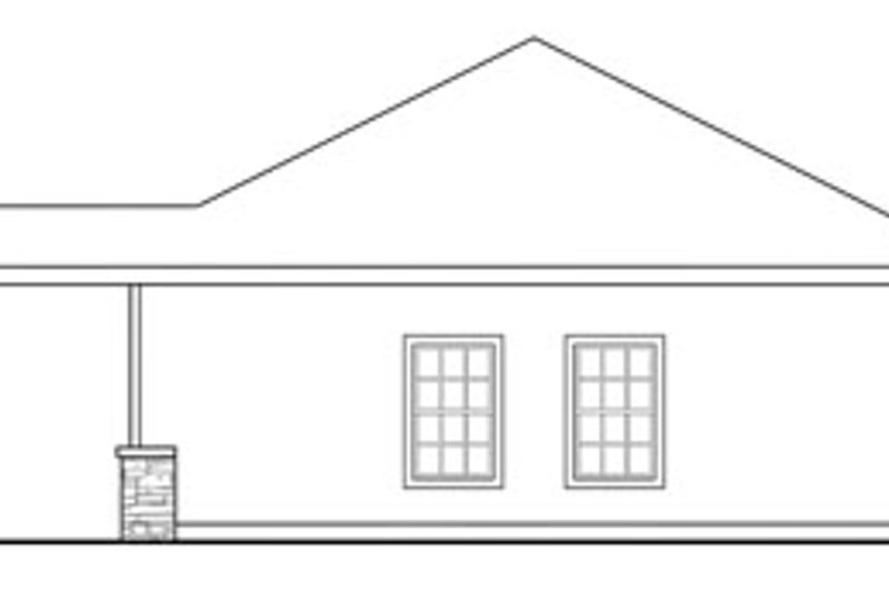 Home Plan - Exterior - Other Elevation 1 for Ranch House Plan #124-636, 0 bath