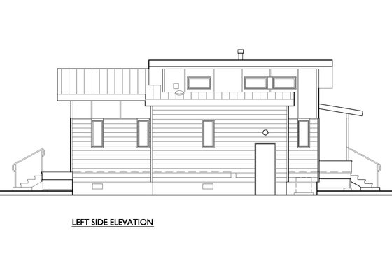 800 square foot 2 bedroom modern cabin house plan