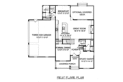 Tudor Style House Plan - 4 Beds 3 Baths 3134 Sq/Ft Plan #413-851 