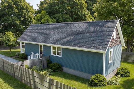 Exterior - Rear Elevation for Cottage House Plan #79-103 - 2 bed, 1 bath
