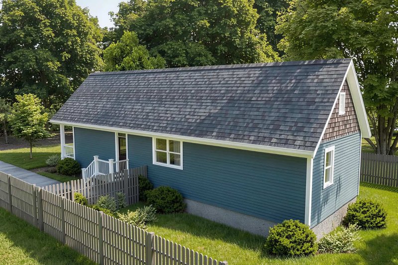 Architectural House Design - Exterior - Rear Elevation for Cottage House Plan #79-103 - 2 bed, 1 bath