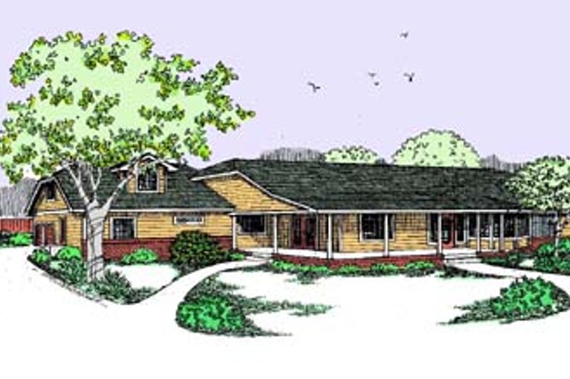 Home Plan - Traditional Exterior - Front Elevation Plan #60-451