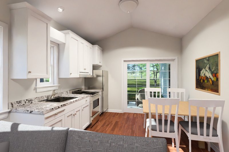 Architectural House Design - Interior - Dining Room for Cottage House Plan #513-2455 - 2 bed, 2 bath