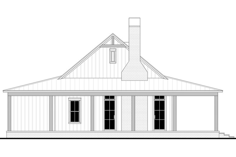 House Blueprint - Exterior - Other Elevation for Barndominium House Plan #430-434 - 4 bed, 2.5 bath