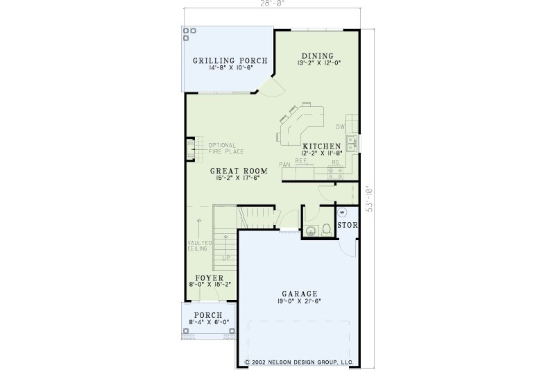 Home Plan - Floor Plan - Main Floor for Traditional House Plan #17-422 - 3 bed, 2.5 bath