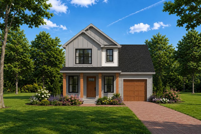 Architectural House Design - Exterior - Front Elevation 2 for Cottage House Plan #20-2649 - 3 bed, 3 bath