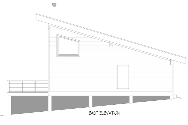 Architectural House Design - Exterior - Other Elevation 1 for Contemporary House Plan #932-1321 - 2 bed, 1 bath