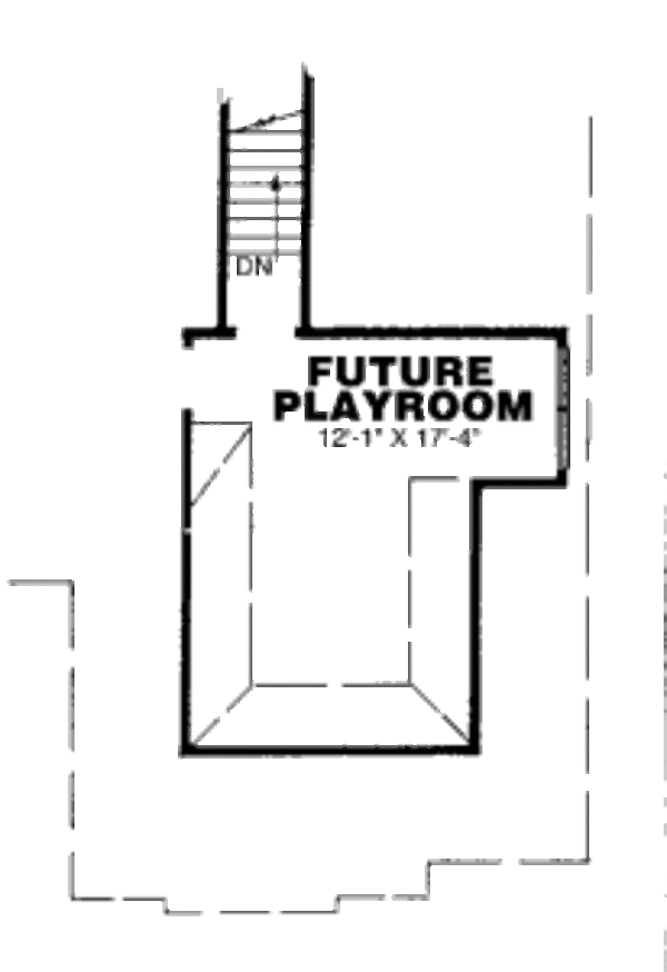 Architectural House Design - European Floor Plan - Upper Floor Plan #34-113