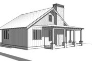 Cabin Style House Plan - 2 Beds 1 Baths 824 Sq/Ft Plan #895-91 