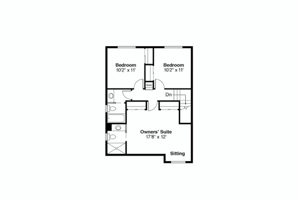 Architectural House Design - Country Floor Plan - Upper Floor Plan #124-151