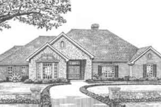 Exterior - Front Elevation for Traditional House Plan #310-361 - 3 bed, 2.5 bath