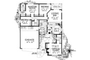 Ranch Style House Plan - 4 Beds 3 Baths 1418 Sq/Ft Plan #72-223 