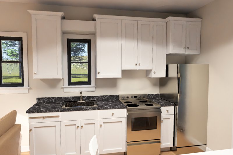 House Blueprint - Interior - Kitchen 1 for Modern House Plan #513-2452 - 2 bed, 1 bath