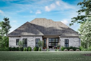 Exterior - Rear Elevation for Traditional House Plan #1081-37 - 3 bed, 2 bath