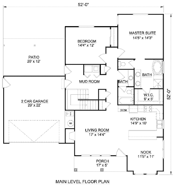 Farmhouse Floor Plan - Main Floor Plan #116-277