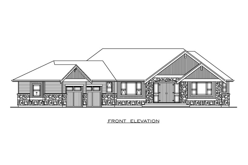 Dream House Plan - Exterior - Front Elevation 3 for Contemporary House Plan #1100-130 - 3 bed, 2.5 bath