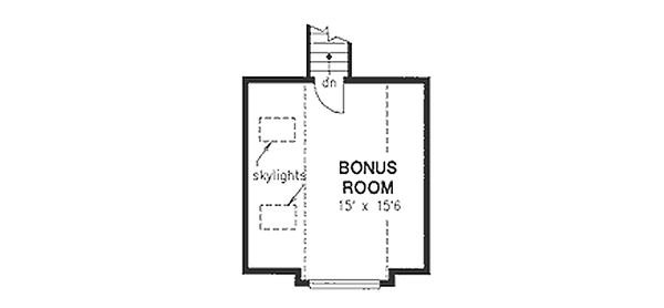 Traditional Floor Plan - Upper Floor Plan #18-1003