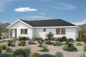 Ranch Exterior - Front Elevation Plan #497-12