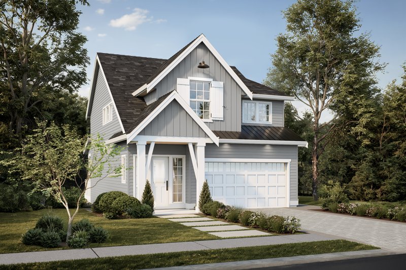 Home Plan - Farmhouse Exterior - Front Elevation Plan #1114-113