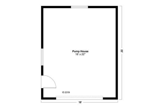 Floor Plan - Main Floor for Country House Plan #124-1179, 0 bath