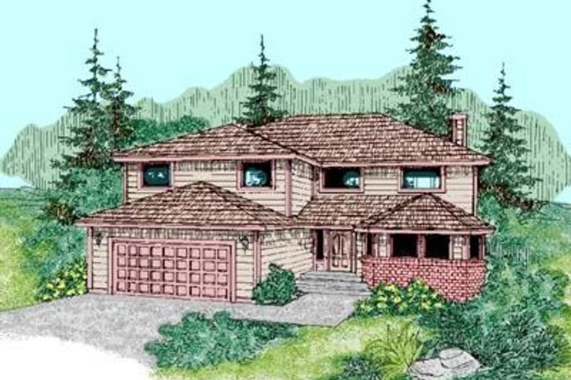 Home Plan - Traditional Exterior - Front Elevation Plan #60-425