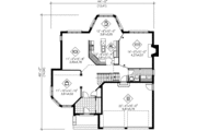 European Style House Plan - 4 Beds 2.5 Baths 2898 Sq/Ft Plan #25-2217 