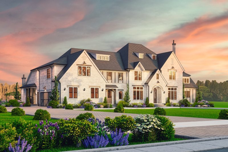 Dream House Plan - Exterior - Front Elevation 7 for European House Plan #54-696 - 5 bed, 5 bath