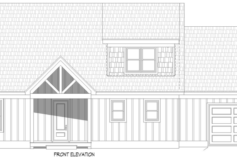 House Design - Exterior - Front Elevation 3 for Country House Plan #932-1054 - 3 bed, 2.5 bath