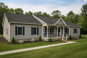 Exterior - Front Elevation 3 for Ranch House Plan #1115-4 - 3 bed, 2 bath