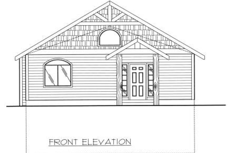 Home Plan - Exterior - Other Elevation for Traditional House Plan #117-557 - 2 bed, 1.5 bath